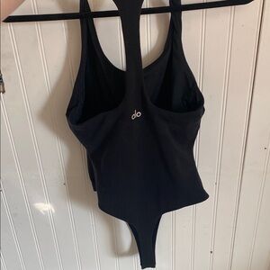 Black Bodysuit with Logo